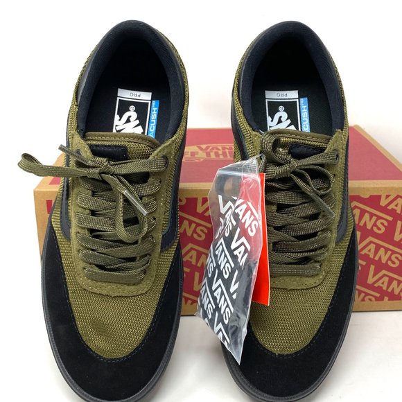 VANS Glibert Crocket Tactical Beech Green Black Women’s Size Sneaker VN0A38COUZK - Picture 3 of 10